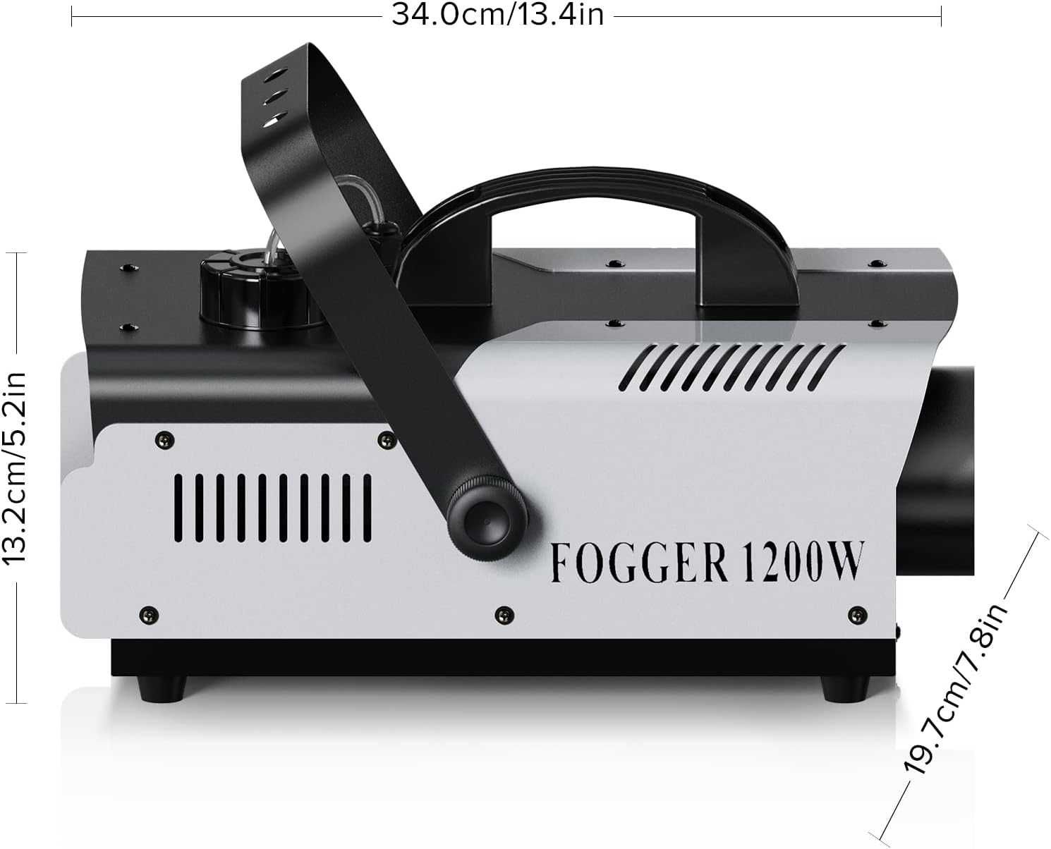 Wytwornica dymu maszyna do dymu Fogger 1200W  LED RGBz pilot  5600 CFM