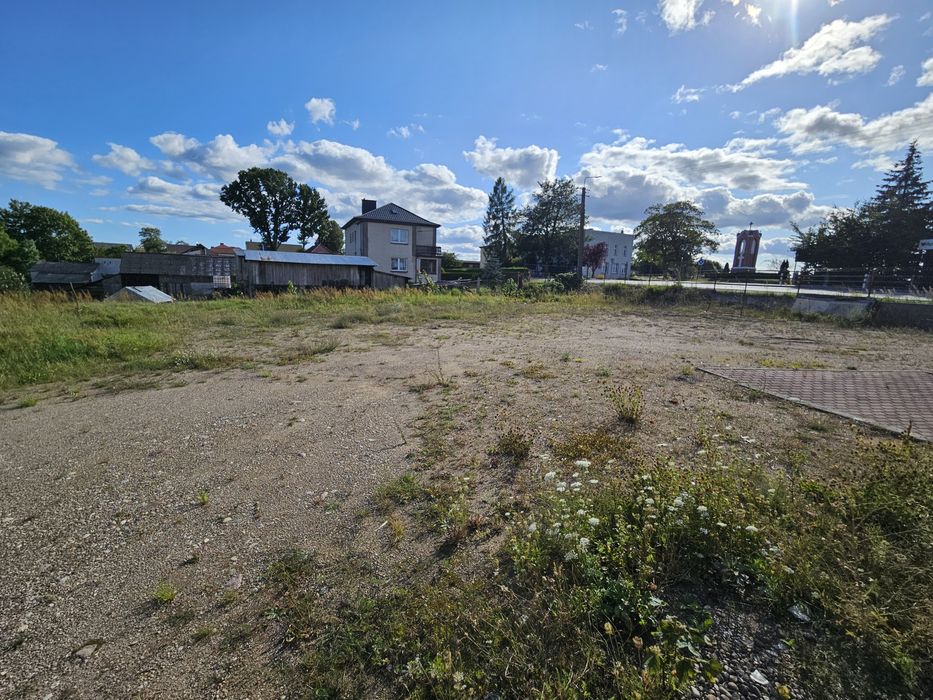 Działka przemysłowa inwestycyjna z budynkiem 216m2 sklepy warsztat itp