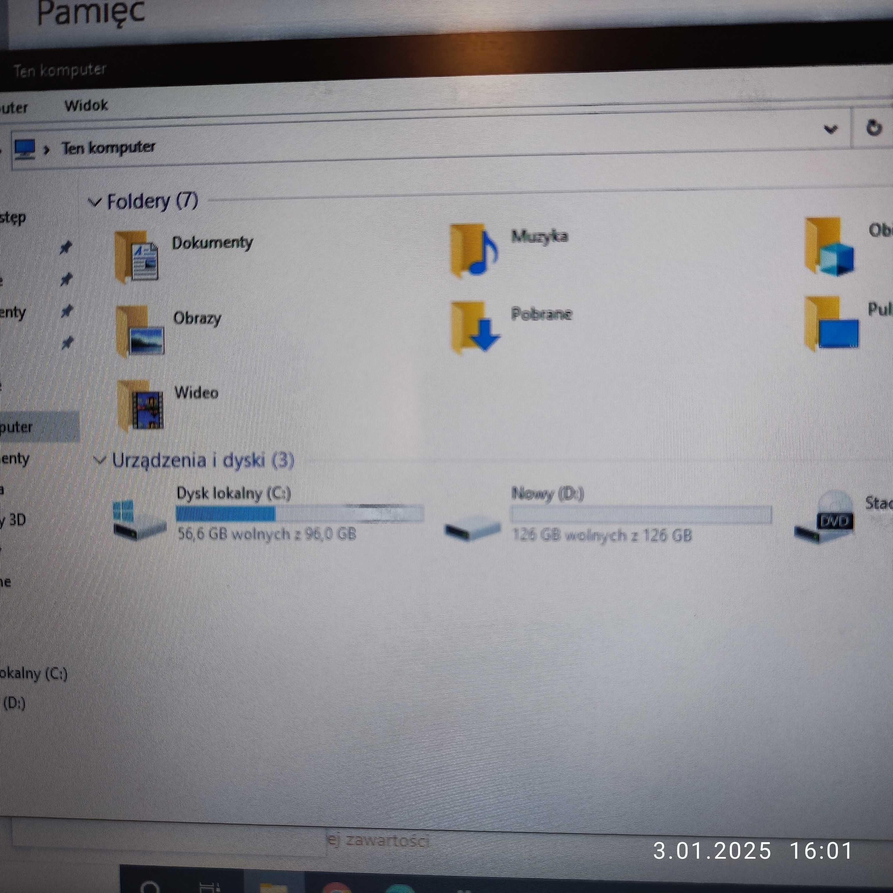 Komputer laptop Lenovo 15"  model 20206 Gratis Drukarka