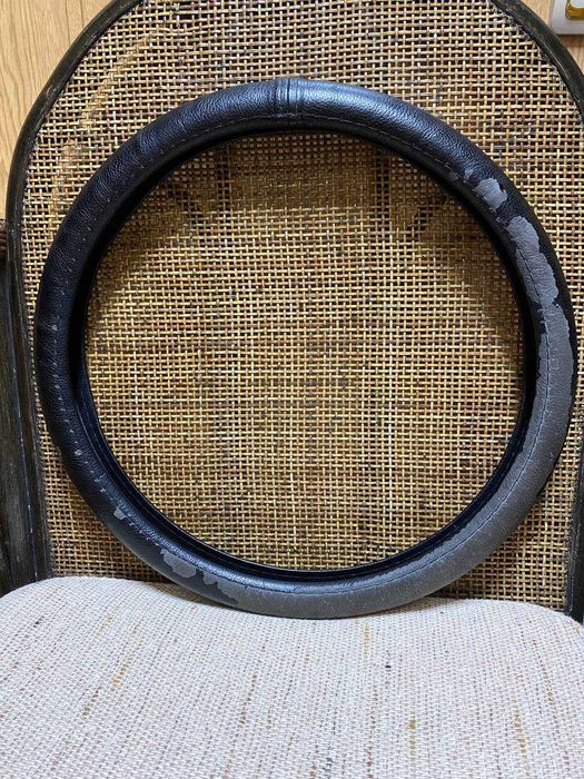 Чехол оплетка на руль черный