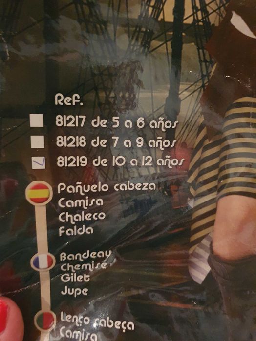 Máscara Menina Pirata