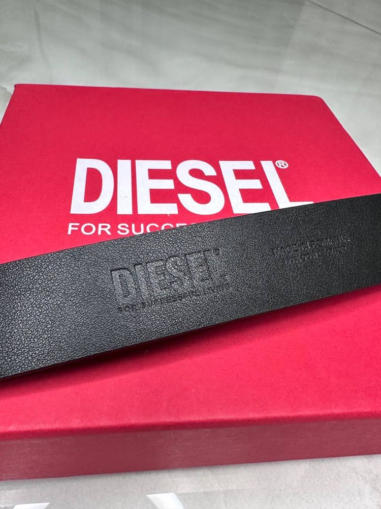 Ремінь в стилі Diesel чорний