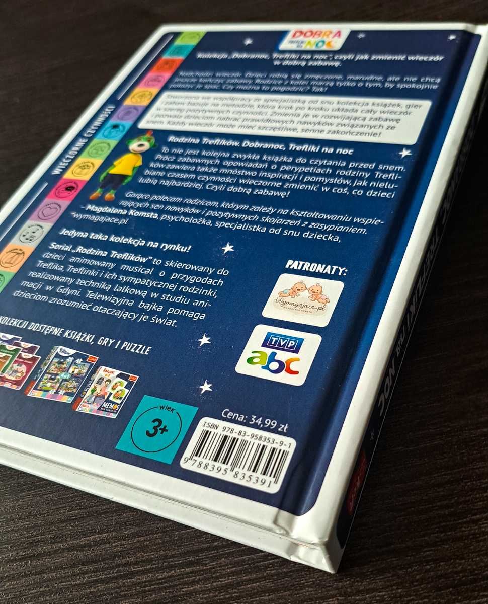 Ksiażeczka Dobranoc trefliki na noc