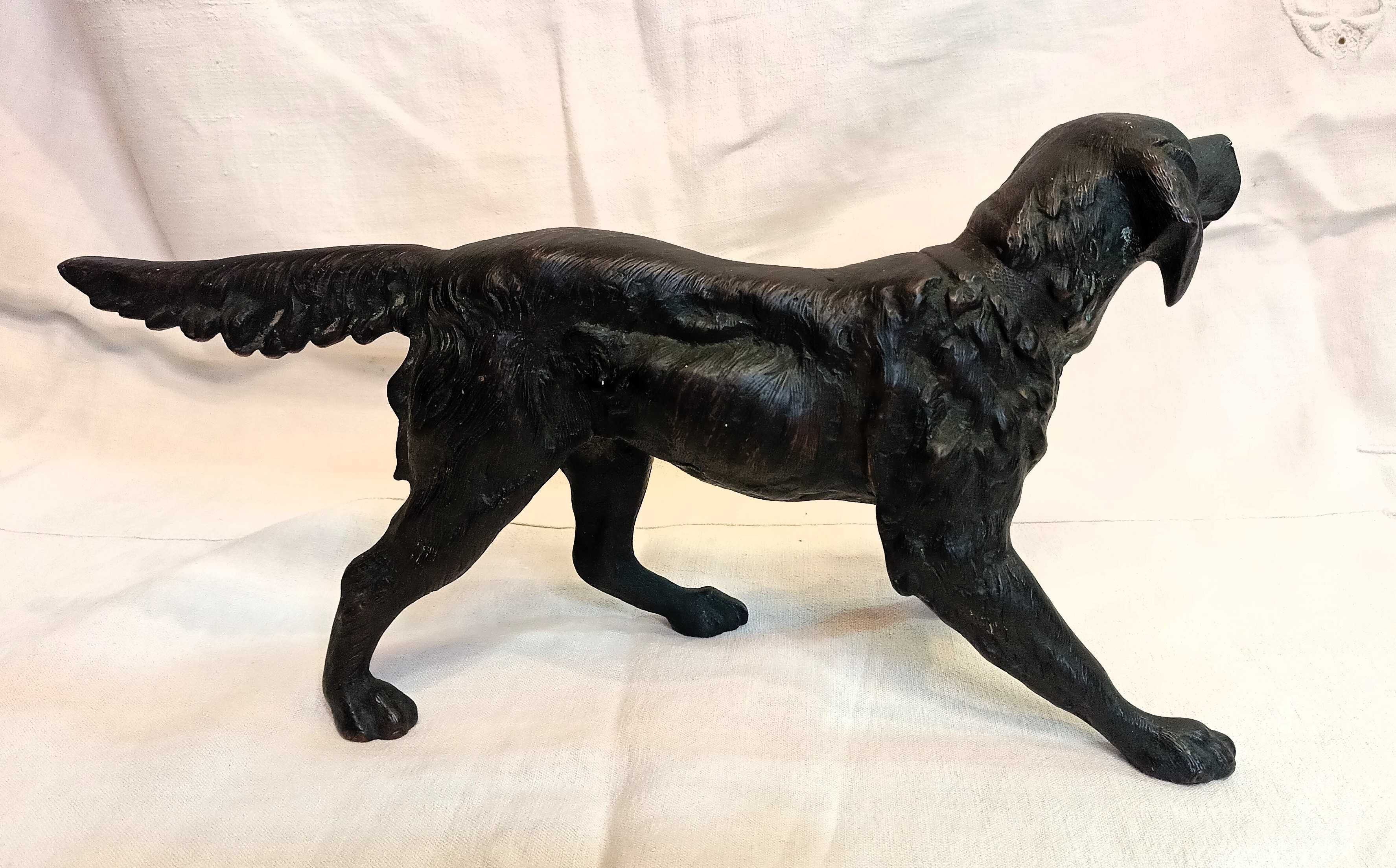 Escultura Cão Setter Bronze