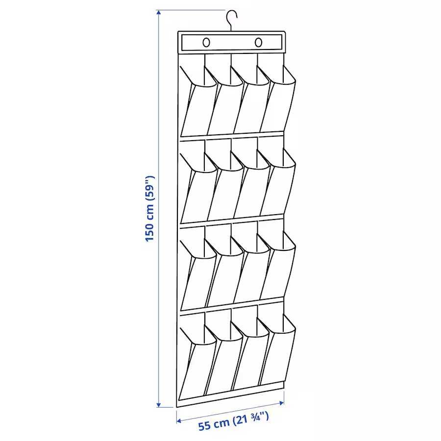 Wiszący organizer na buty Ikea