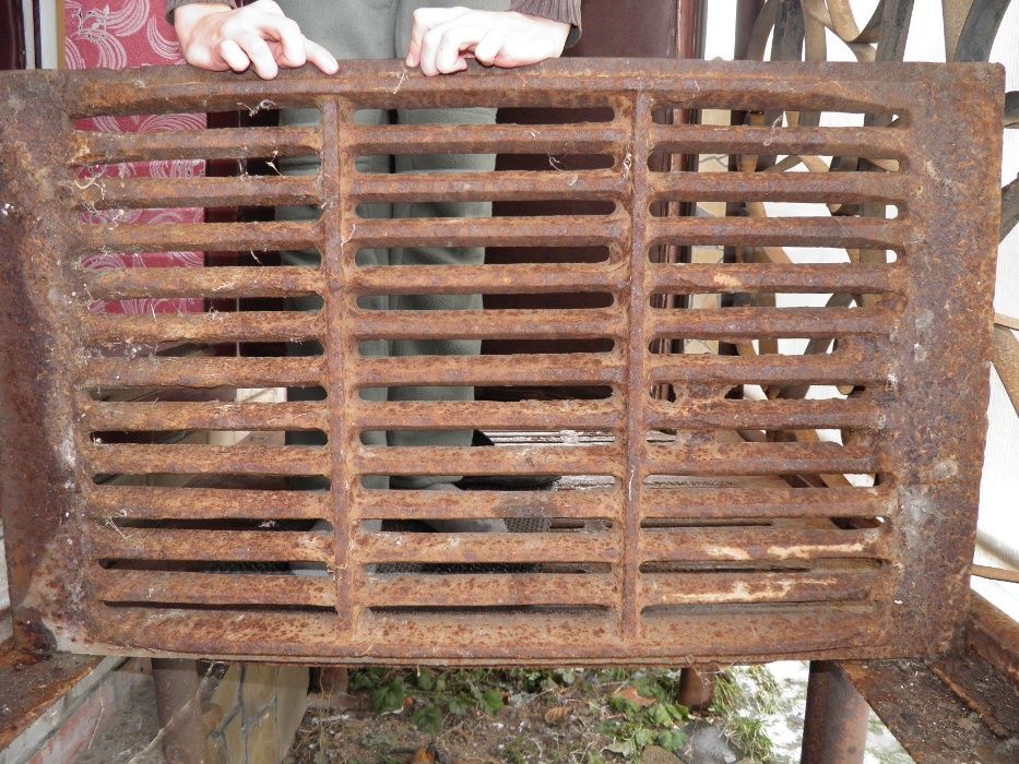 Решетка чугунная для мангала, барбекю, печи