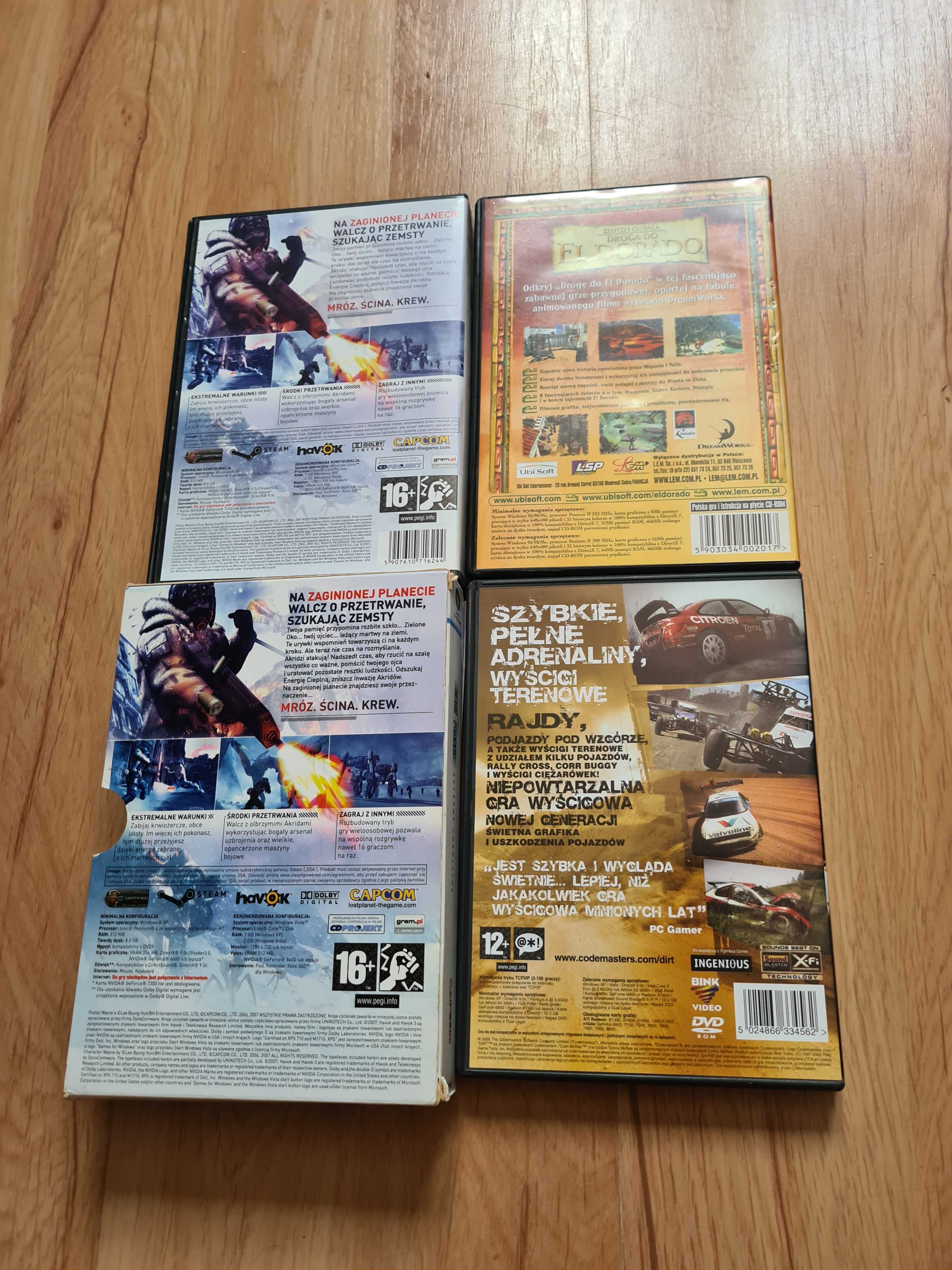 Zestaw Gry Retro Lost Planet Colin McRae Eldorado PC