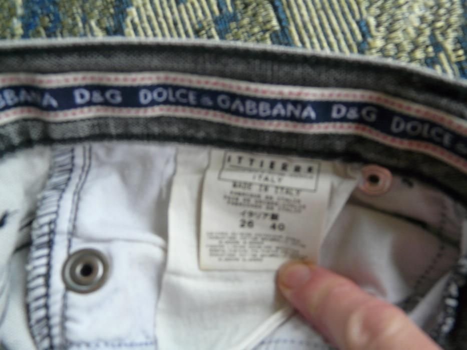 Dolce & Gabbana oryginalne dzinsy jeansy wloskie kroj klasyczny