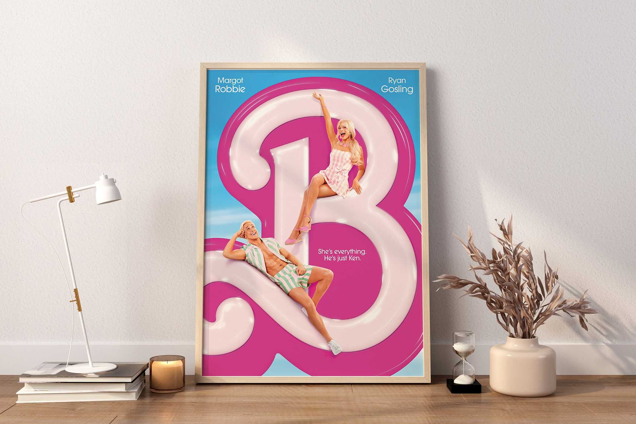 Filmowy Plakat A3 Barbie i Ken Margot Robbie i Ryan Gossling