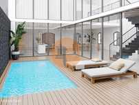 Loft com 4 quartos e piscina