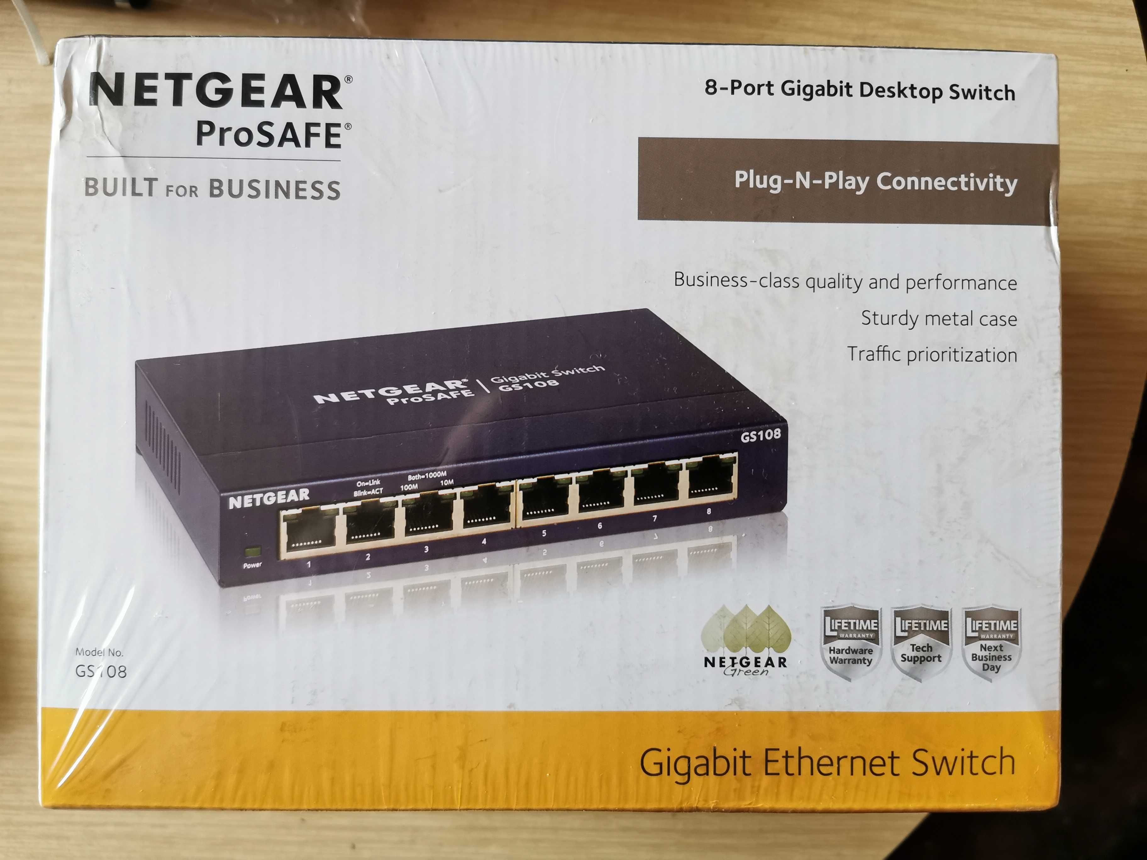 Switch Netgear GS108GE 8 PORTÓW