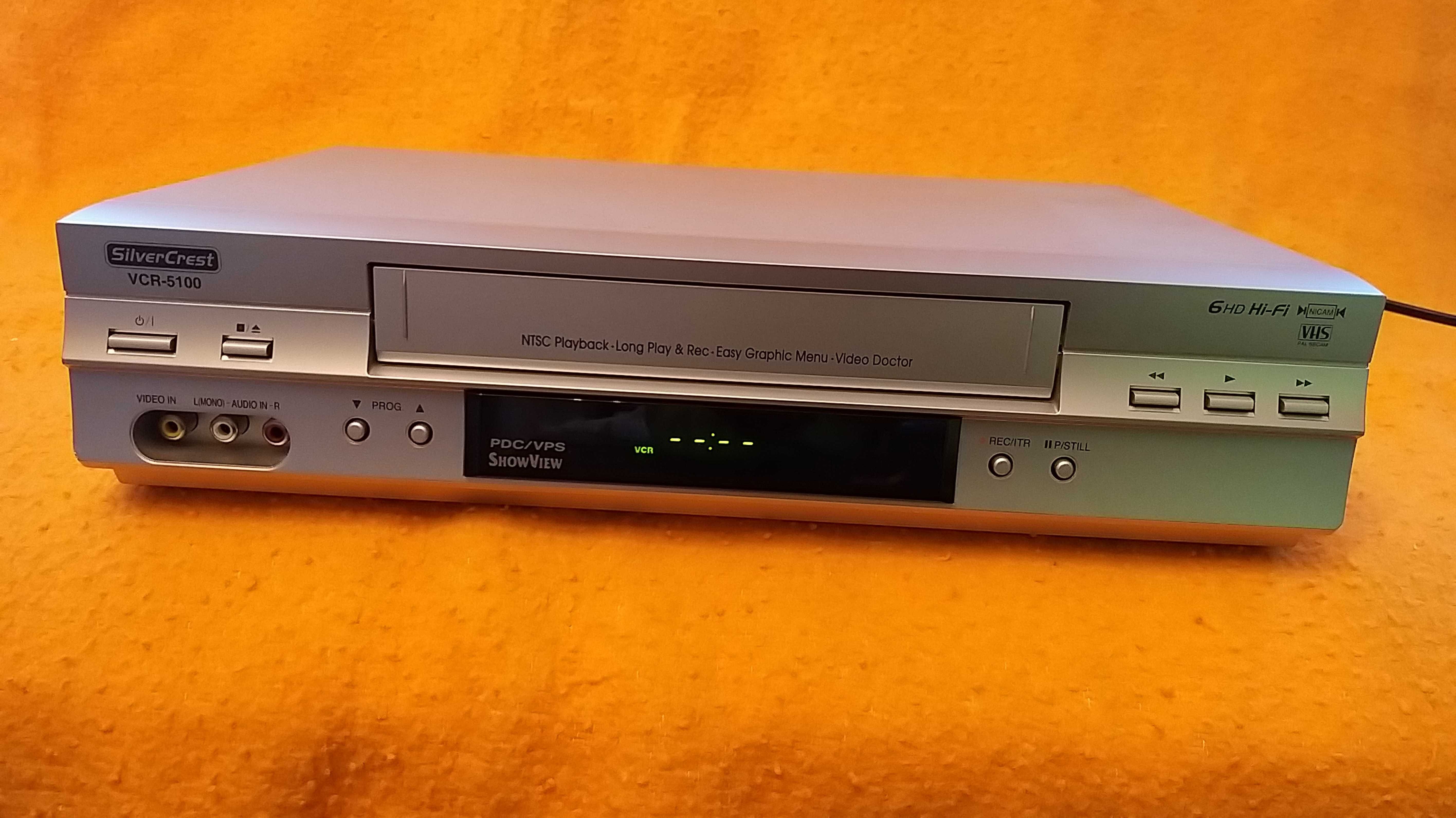 leitor e gravador de Vídeo VHS SILVERCREST VCR-5100
