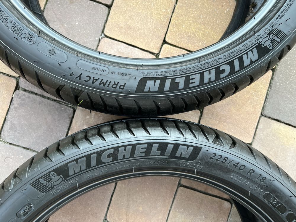 2x 225/40/18 Michelin Primacy 4 NOWE 2024 rok
