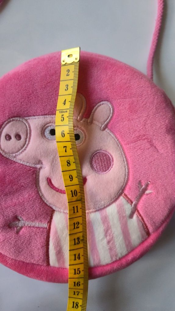 Pluszowa Torebka Świnka Peppa Peppa Pig dla dziewczynki na ramię toreb