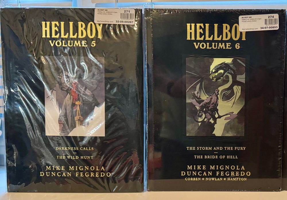 Мальопис Hellboy Library Edition - набір із 6 томів (HC, англійською)
