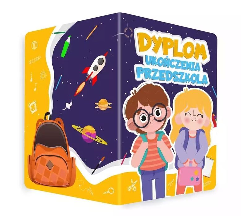 Dyplom A5 składany - Kosmos 10szt. LearnHow