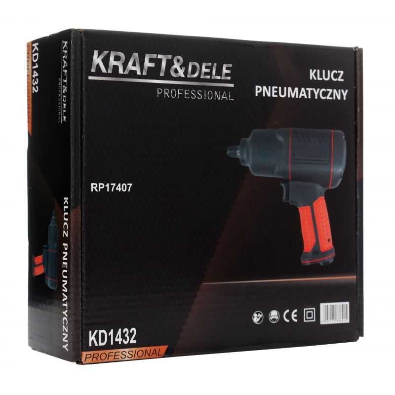 Klucz udarowy pneumatyczny 1/2" 1200Nm Kraft&Dele KD1432 NOWY