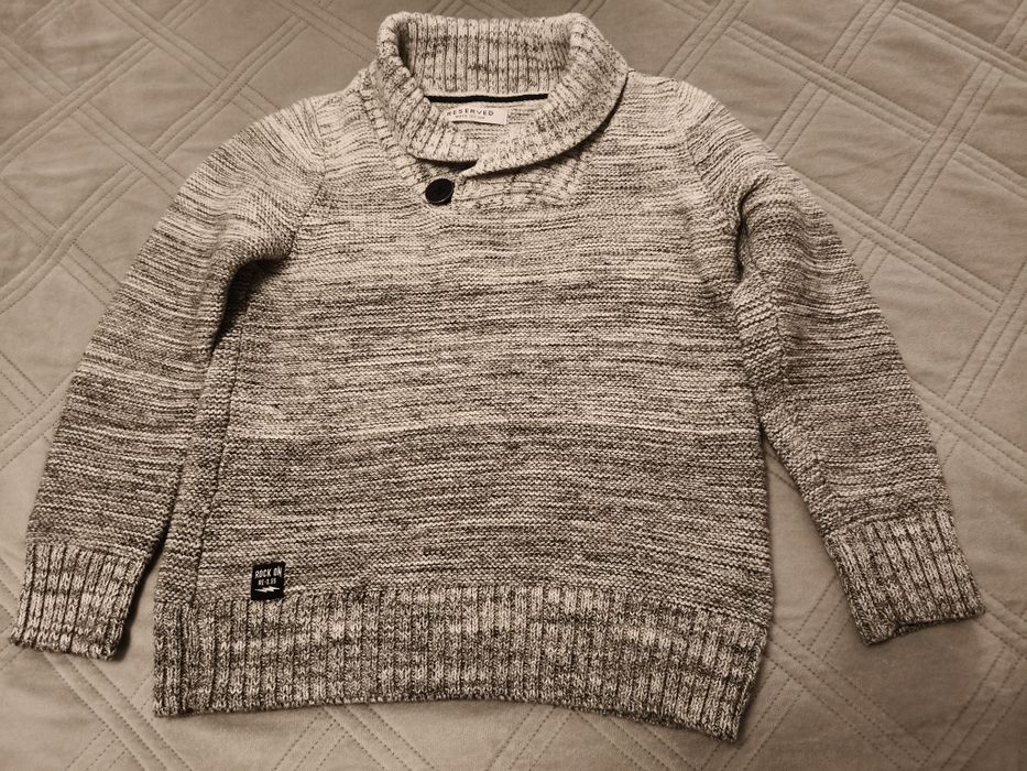 Sweter dla chłopca 122 Reserved - gruby sweter kardigan