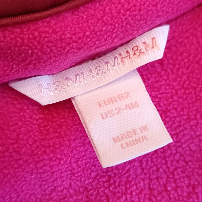 Ciepła i Urocza Kurteczka Zimowa H&M w Kwiaty - Rozmiar 62