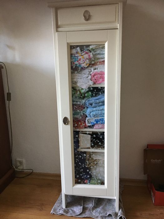 Szafka łazienkowa stojąca biała Ikea vintage retro