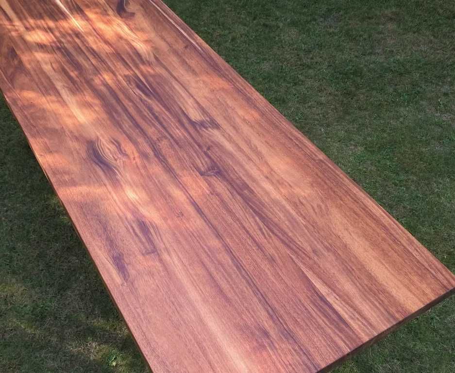 Nowy stół loftowy z litego drewna egzotycznego 240x80 UNIKAT!