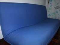 Sofá-cama Quatro Lugares Azul