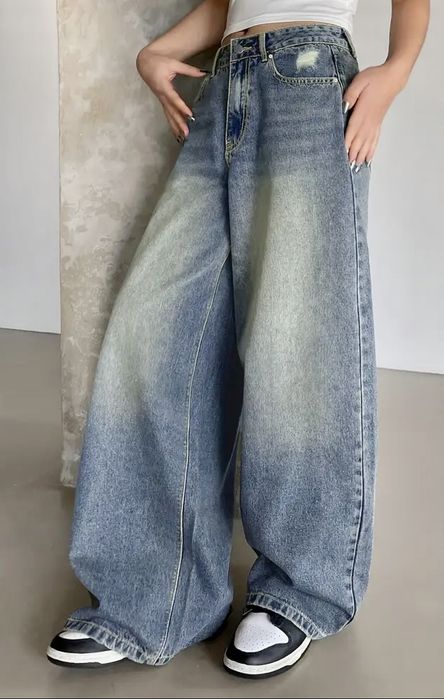 Super spodnie Baggy szerokie nogawki rozmiar xs