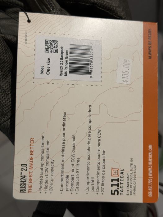 Рюкзак 5.11 Rush24 37 літрів новий