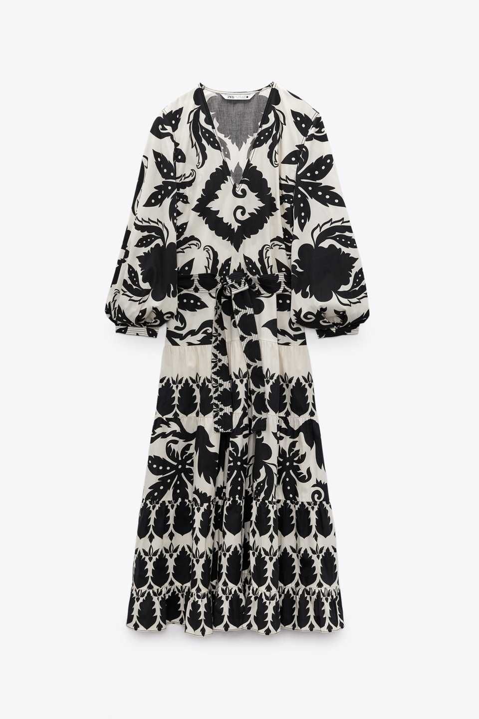 Sukienka Zara roz. S/M maxi bawełna boho orientalna