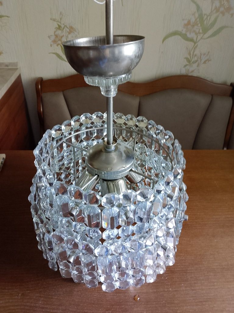 Продам вінтажну кришталеву люстру
