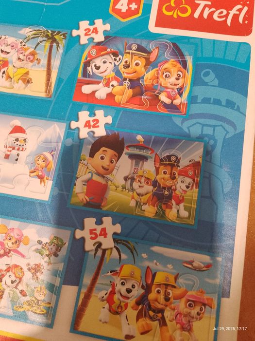 Пазли "Щенячий патруль" 9 в 1.  TREFL Польща