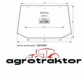 Szyba tylna klapa NEW HOLLAND T, TL, TLA, TM, TS CASE MXM i JXU