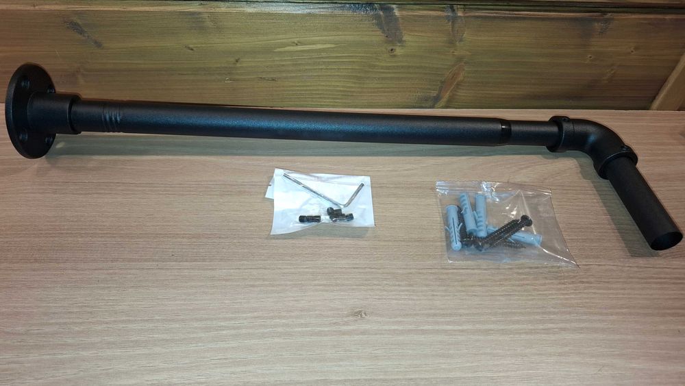 Super Drążek na Wieszaki - Czarny