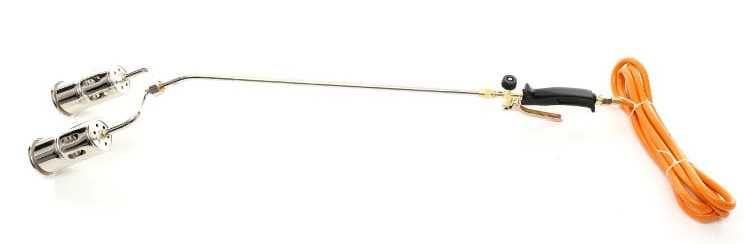KRAFT&DELE Palnik Gazowy Dekarski Papy Opalania Dysze 2x60mm KD10305