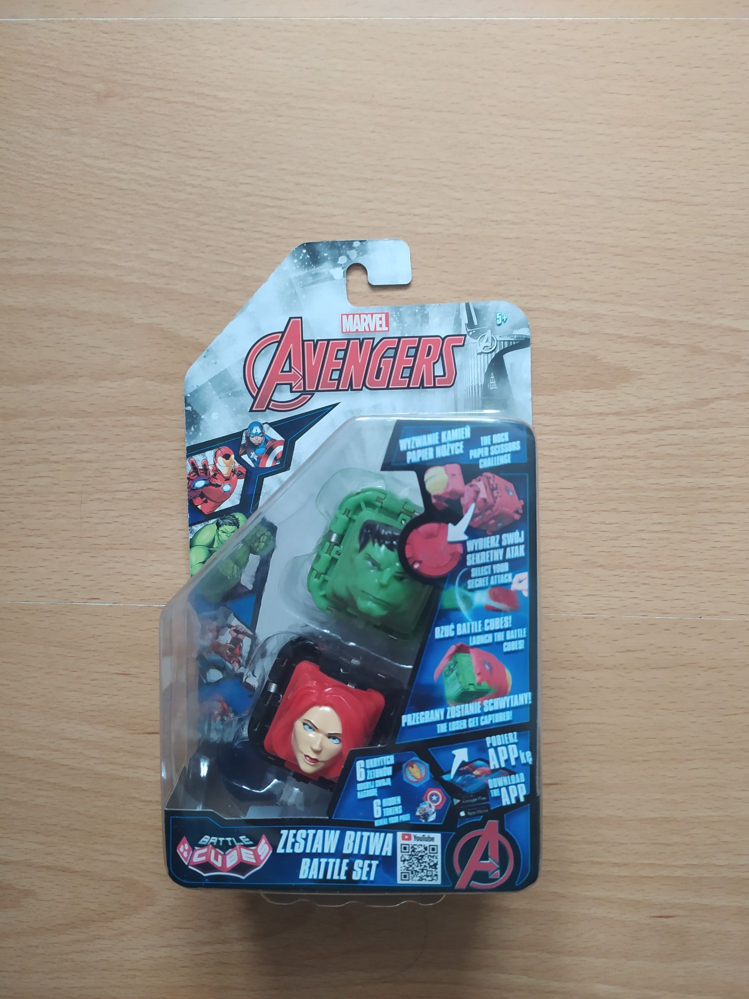 Nowe Battle cubes Zestaw bitwa Marvel Avengers Hulk vs Black Widow 5+