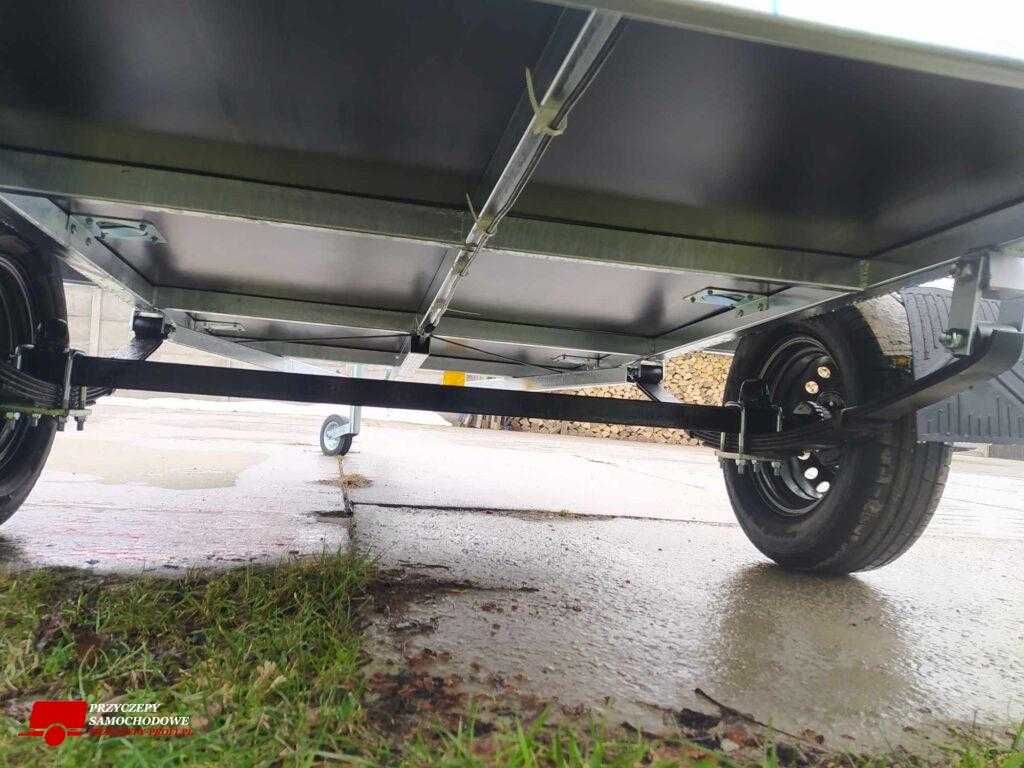 Przyczepa lekka Rydwan model A750/D2 wym 245x125 profesjonalna resor