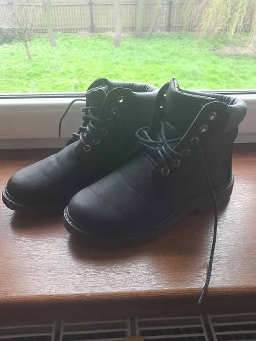 Czarne buty trzewiki trapery botki damskie zimowe 39