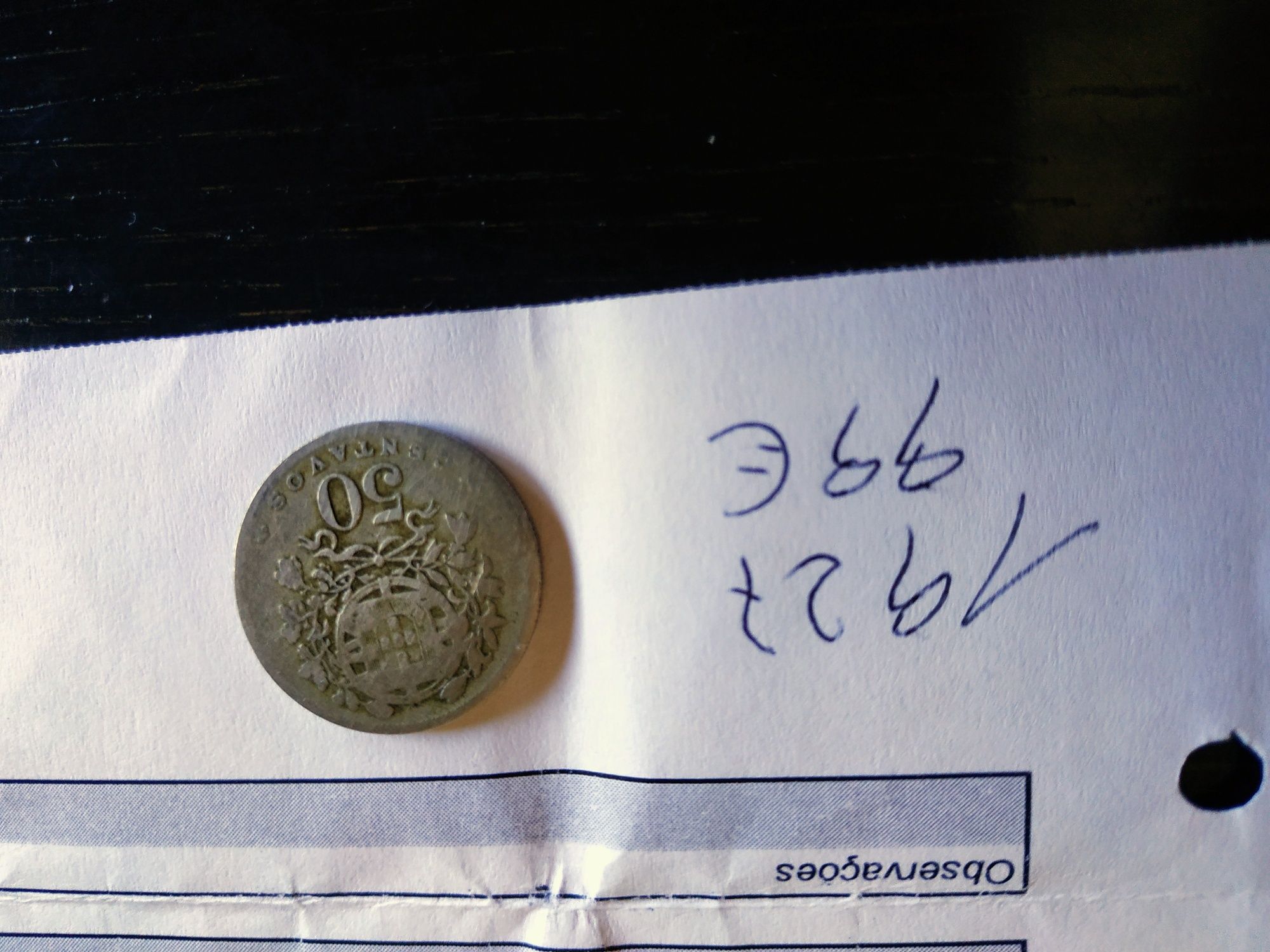 Moedas de 50 centavos 1927 ( Alpaca)