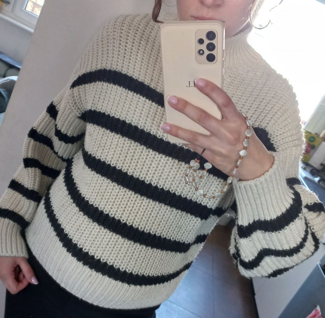 Sweter w paski H&M