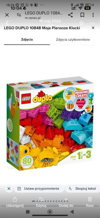 Klocki LEGO Duplo paczka 7 zestawów