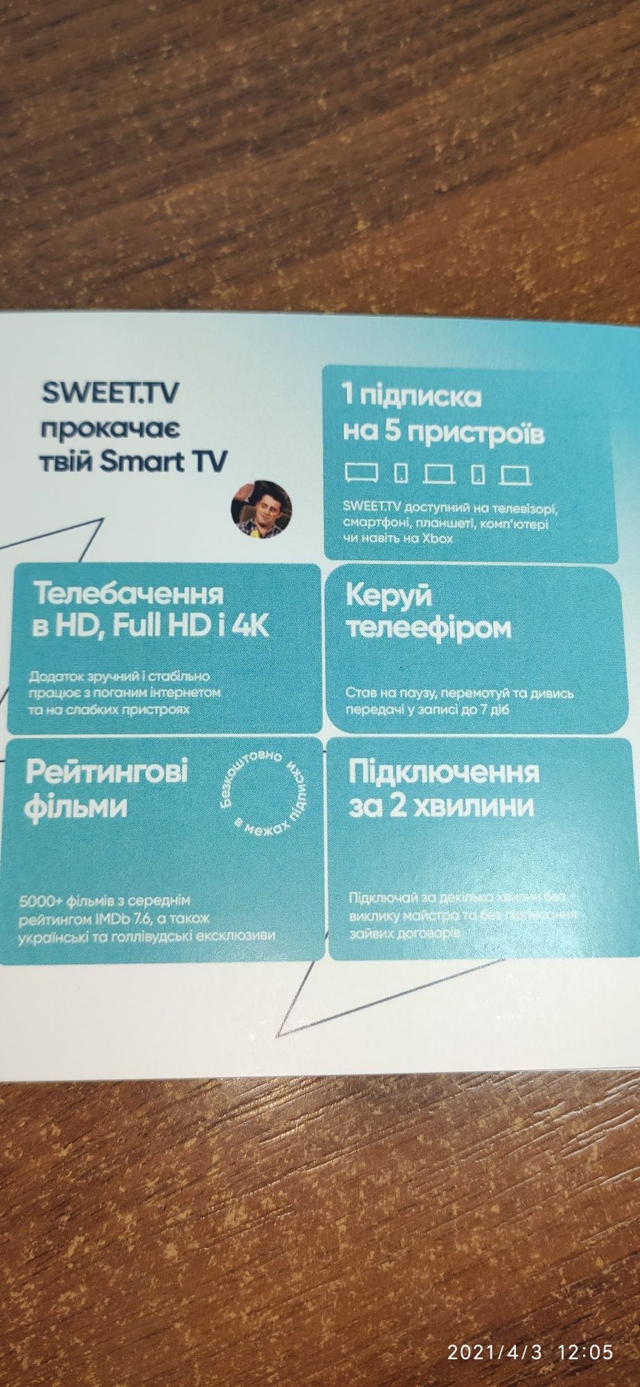 Стартовый пакет Sweet.tv , тариф "М"