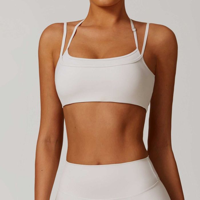 Топ спортивний Alo Yoga Fitness Top Bra White
