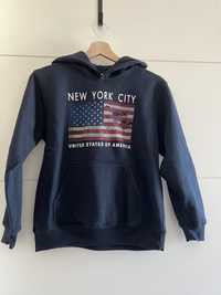 Granatowa bluza dresowa New York