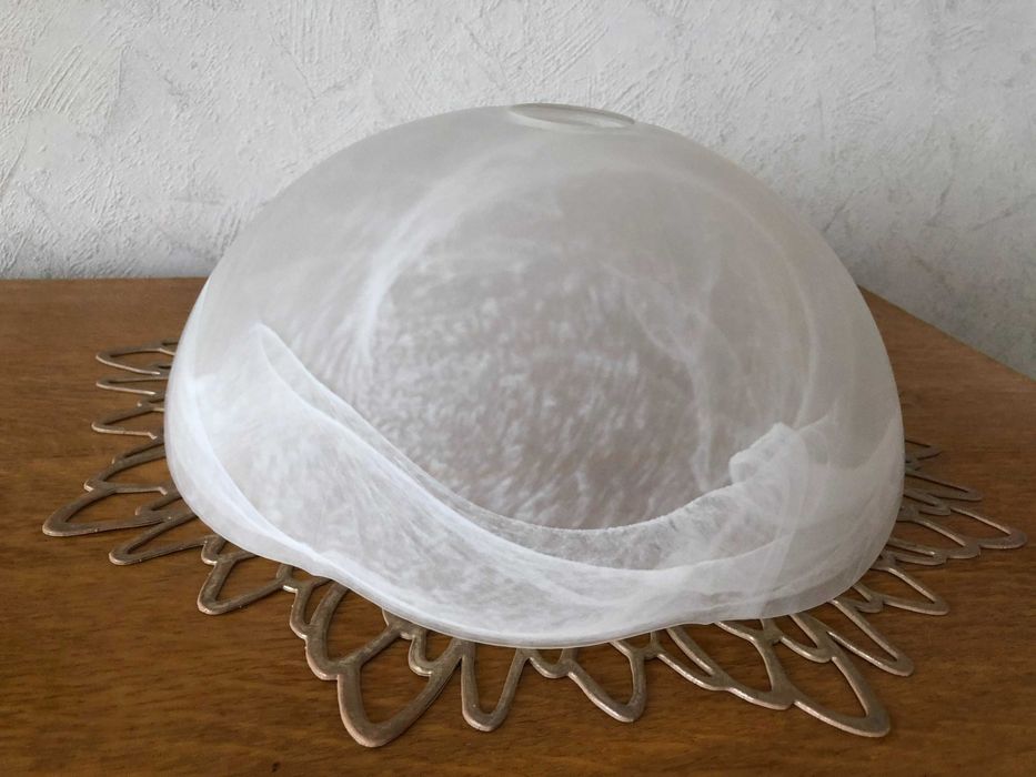 Плафон  белый 30 см. стекло СССР люстра бра светильник