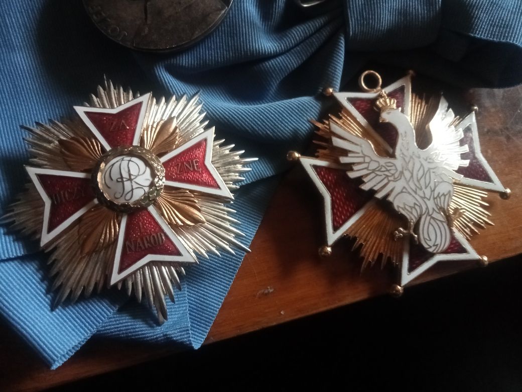 Order Orła Białego i Gwiazda Orderu Orła Białego Medal Józef Piłsudski