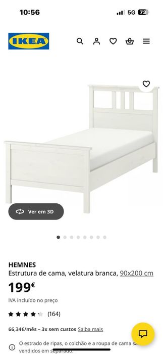 Cama solteiro para venda
