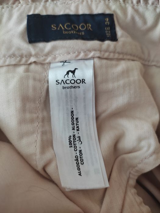 Calças Sacoor (algodão), tamanho 34