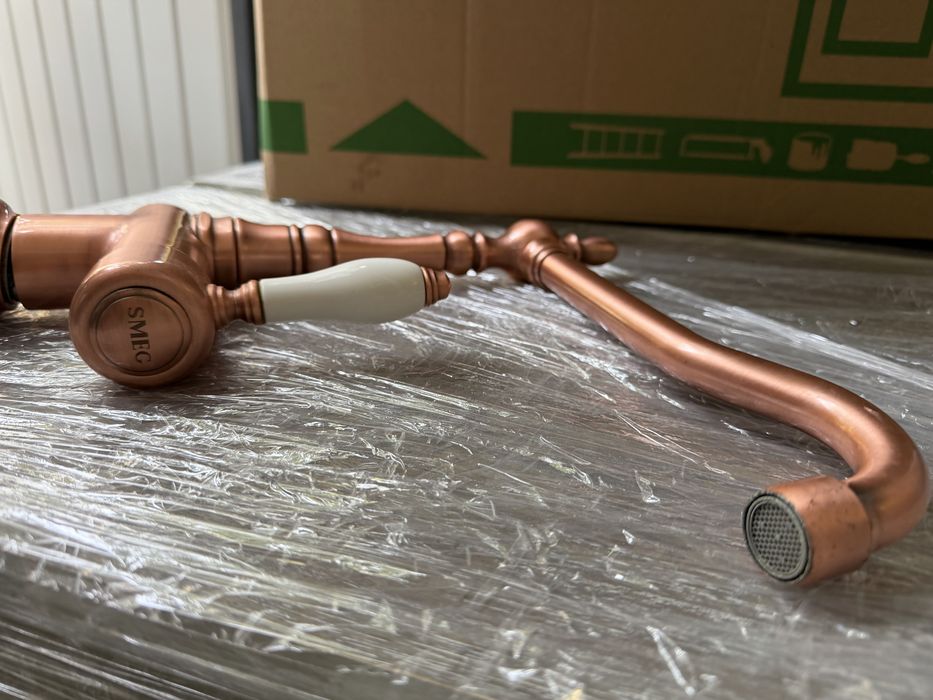 Bateria miedziana retro Smeg