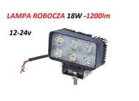 AGTECH Lampa robocza LED prostokątna 12-24v 1200lm Solidna