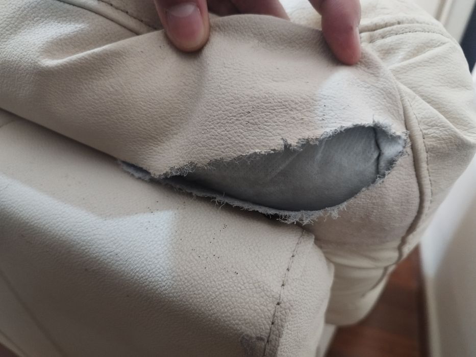 Sofá de pele, 3 lugares